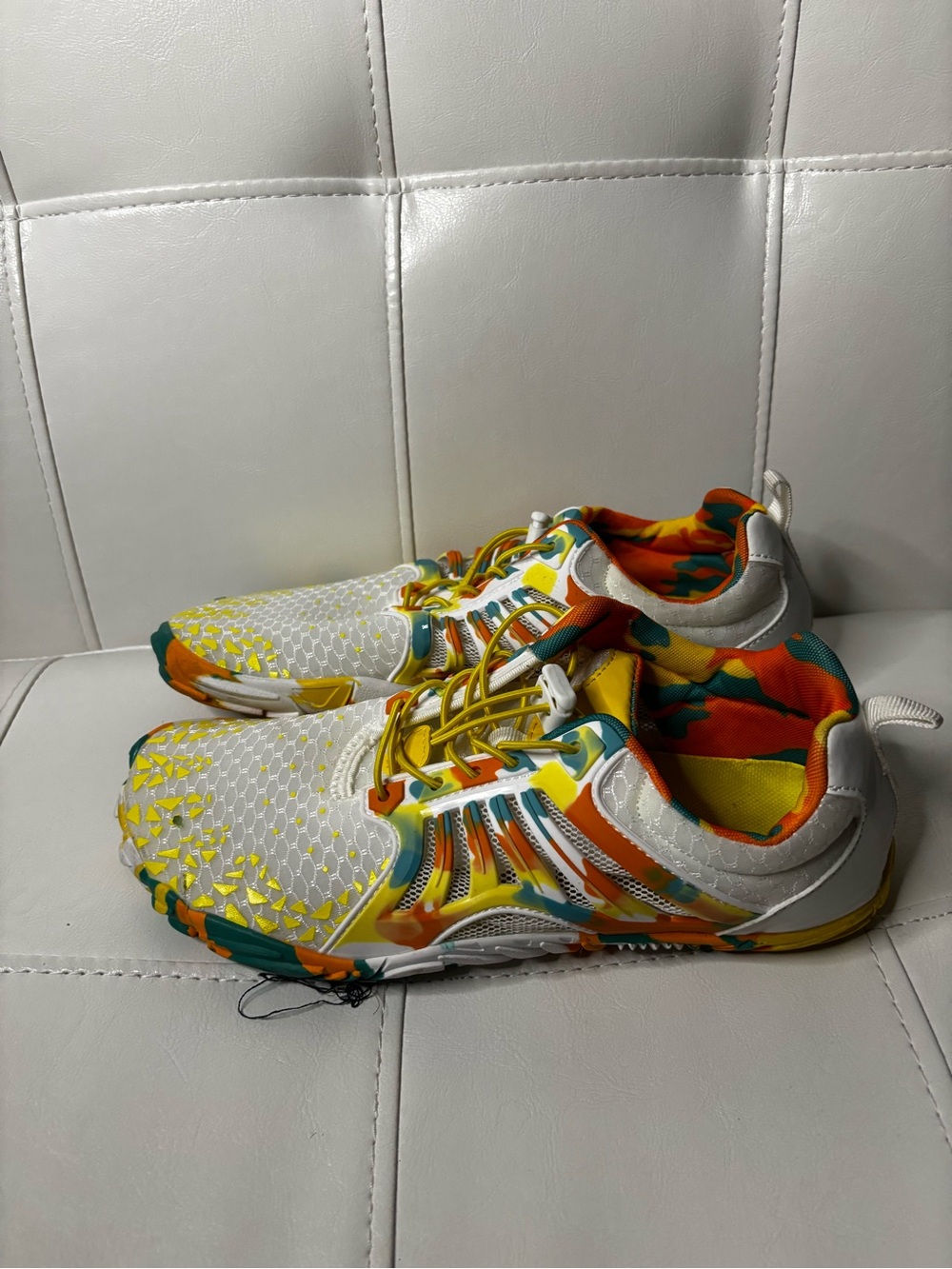 Orange & Yellow Men's Athletic Sneakers